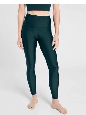 Athleta NEW Women's Elation Sheen Tights 7/8 Length Cypress Green Size XS